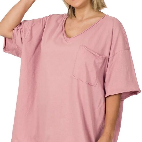 ZENANA OUTFITTERS BOYFRIEND SHIRTS - Picture 2 of 6